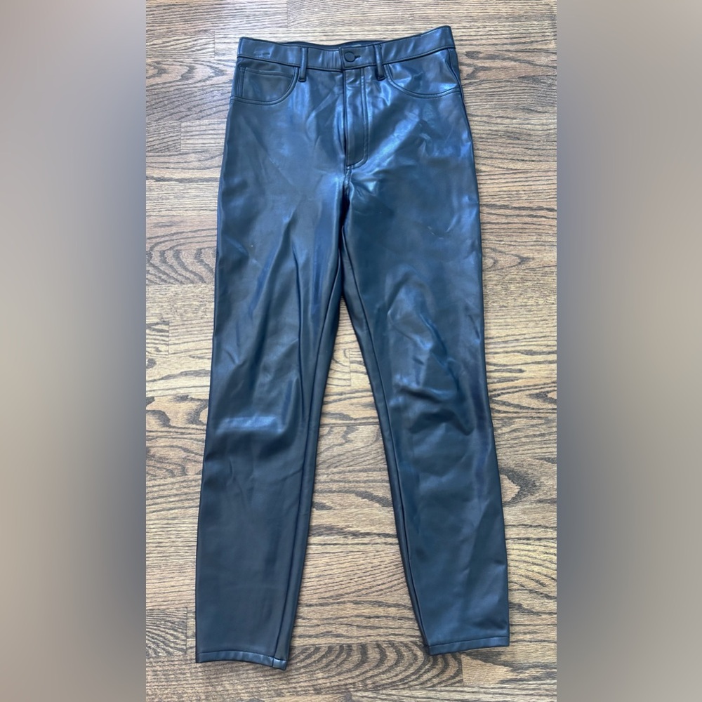 Abercrombie & Fitch Ultra High Rise Super Skinny Ankle Faux Leather Pants - M